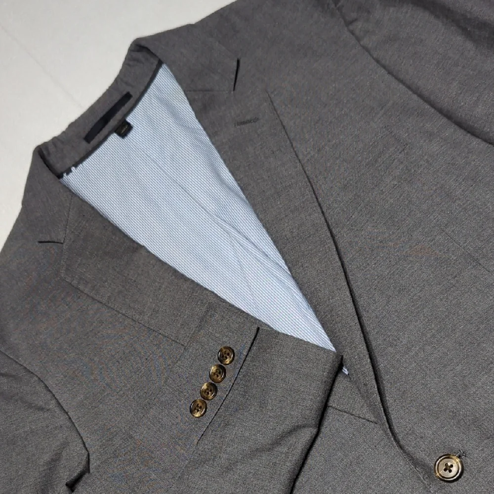 J. Crew Ludlow Cotton Mens Gray Blazer Size 40R